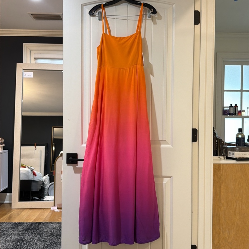 Beach riot - Gradient Orange to Pink Maxi Dress - Picture 5 of 6